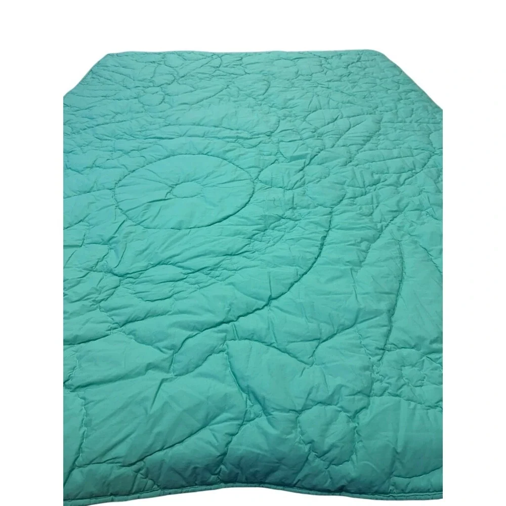 Pottery Barn Teen Twin Quilt and 1 Sham Boho Botanical Pink Teal 68x86 RARE